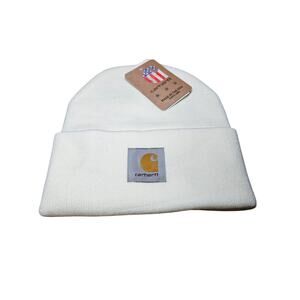 Carhartt Work in Progress Knit Beanie White OSFM